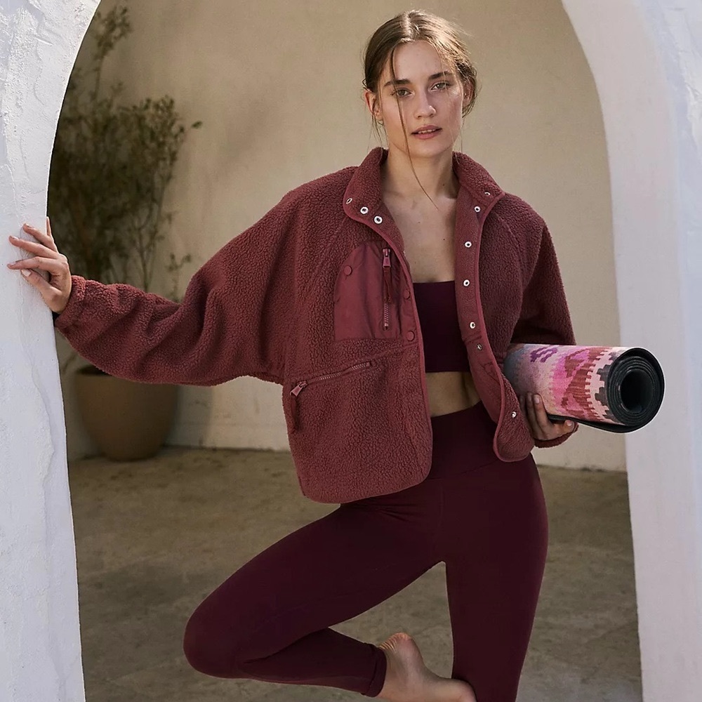 Free People Hit The Slopes Fleece Jacket